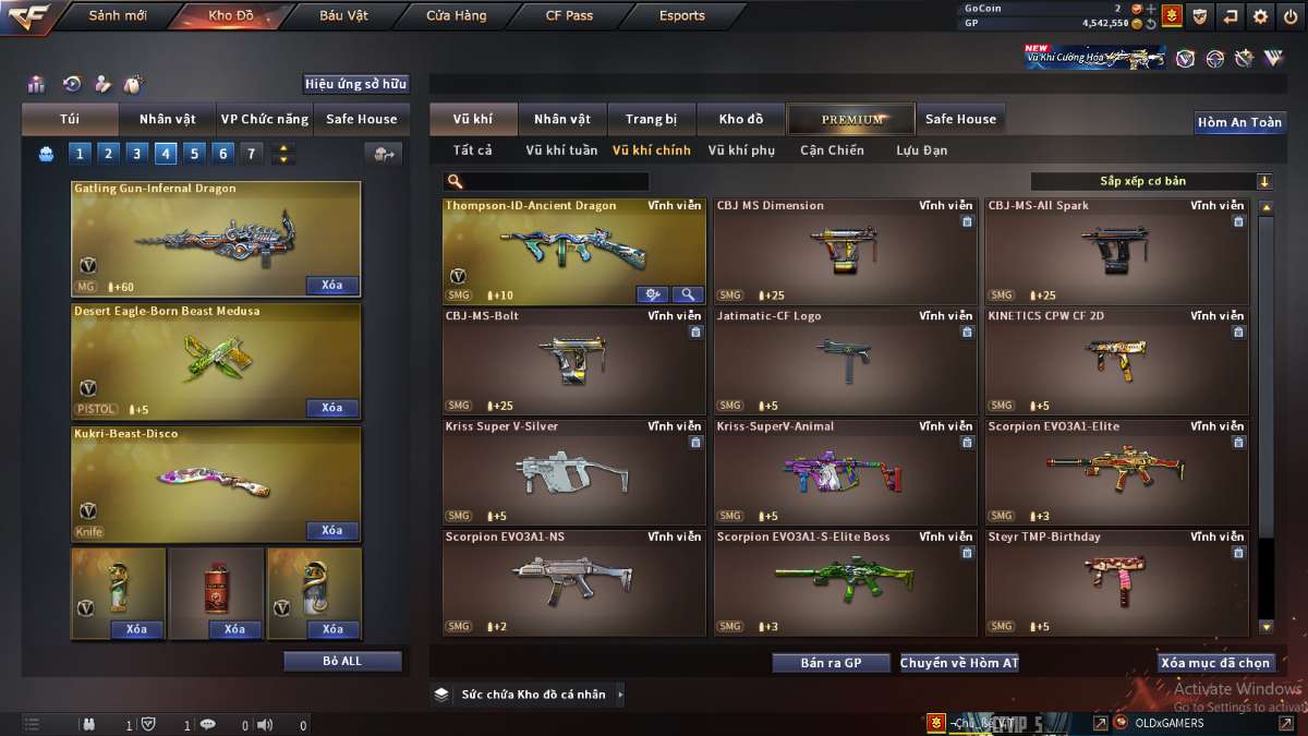 shop acc cf uy tin gia re